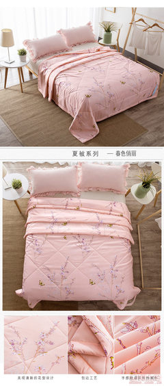 【全棉夏被空调被纯棉夏凉春秋被芯单双人薄被子礼品团购厂家直销X-2053】崇川区胡蝶兰家用纺织品厂 - 产品库